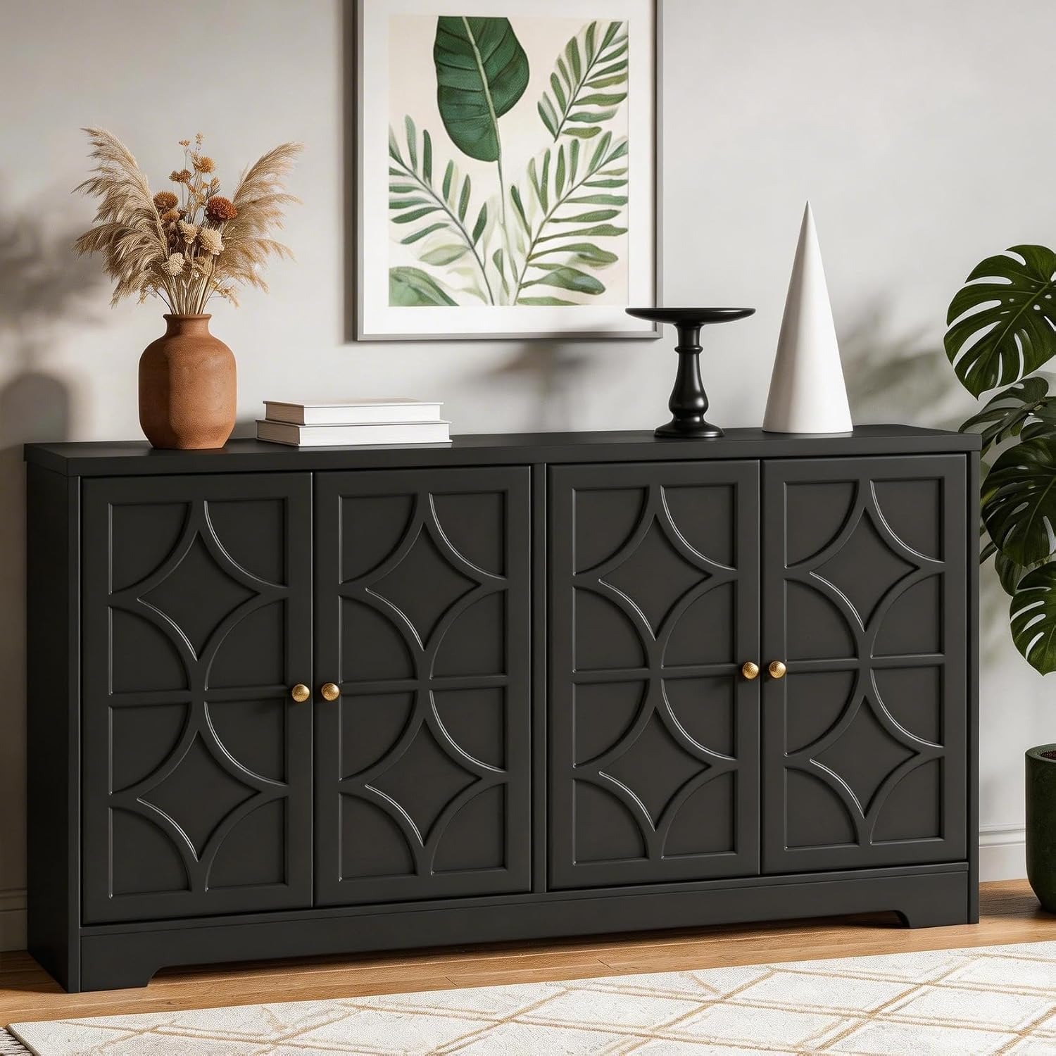 Kitchen - Sideboard Buffet Cabinet with Storage, 56