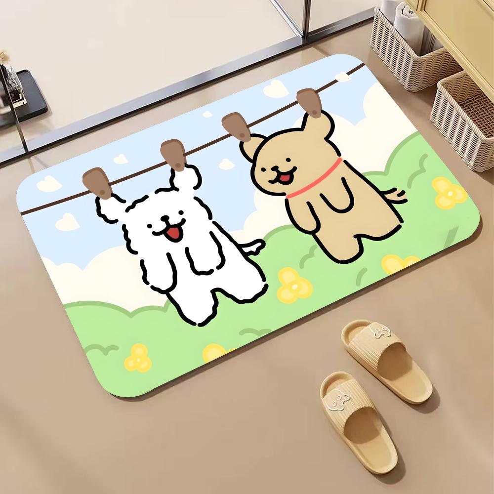 Anime L-LINE FRIENDS Puppy Flo - огляд і ціна Quick Dry Diatomite Bath Mat