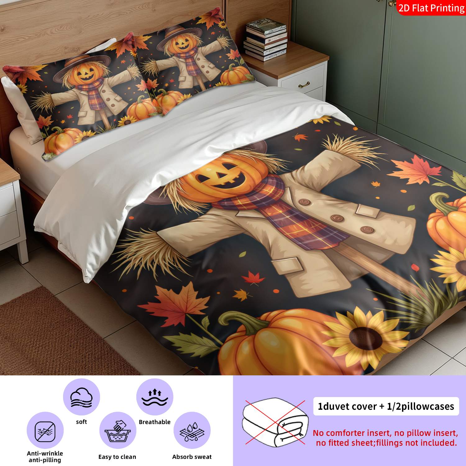 Duvet Cover Set with Pillowcas - огляд і ціна Duvet Cover Sets With Zipper