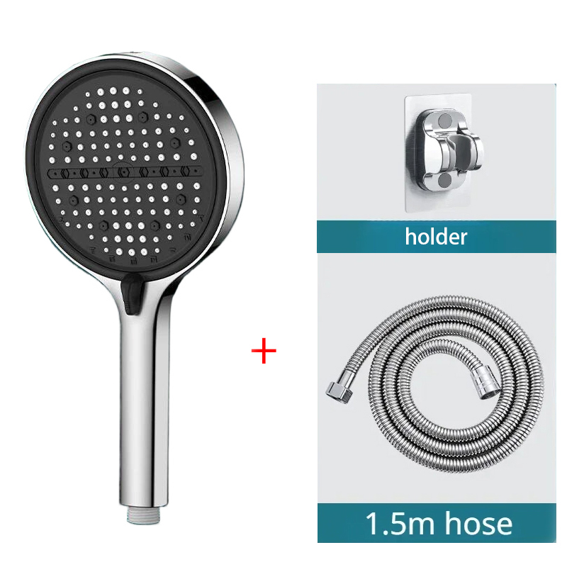 3pcs Bathroom Shower Head Silv - огляд і ціна High Pressure Shower Head Handheld