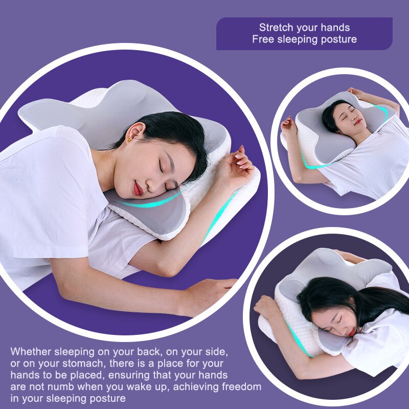 Memory Foam Pillows Butterfly  - огляд і ціна Memory Foam Orthopedic Pillow Neck Pain