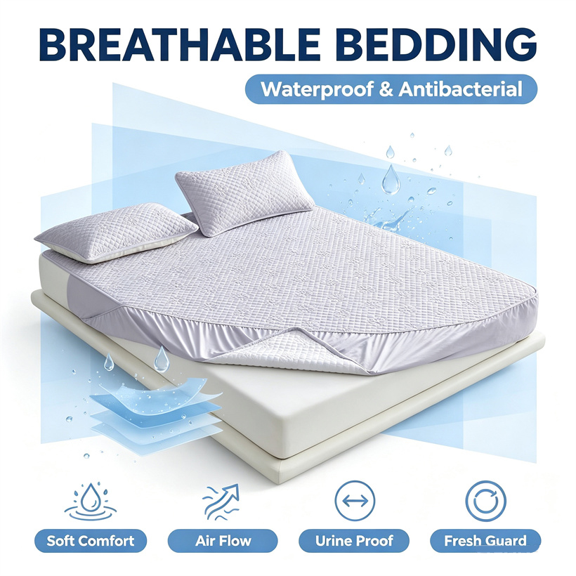 Waterproof Embossed Mattress C - огляд і ціна Waterproof Mattress Protector Breathable