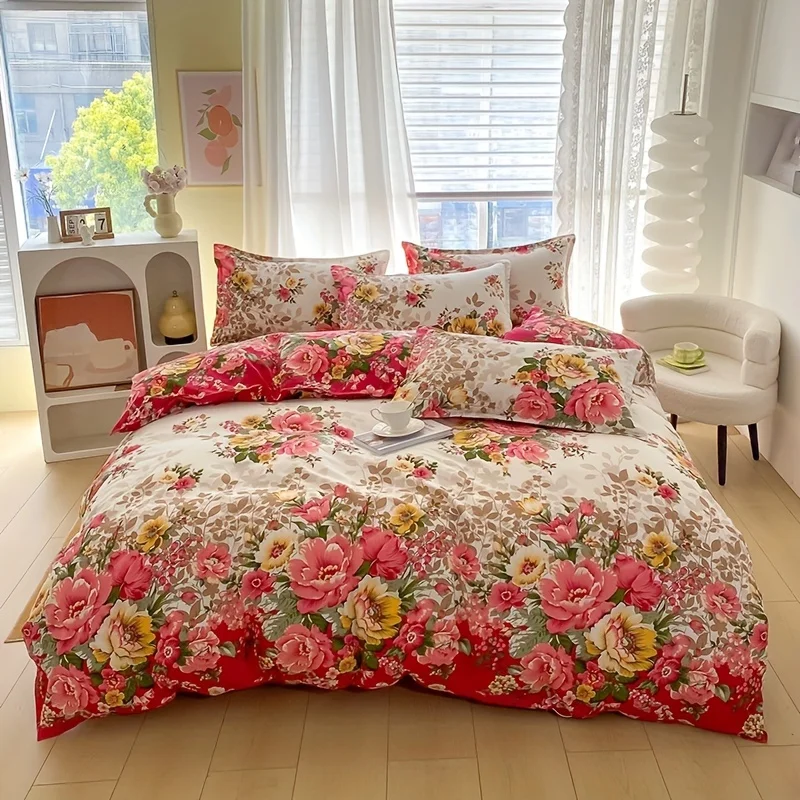 Floral Duvet Cover Set with Zi - огляд і ціна Duvet Cover Sets With Zipper